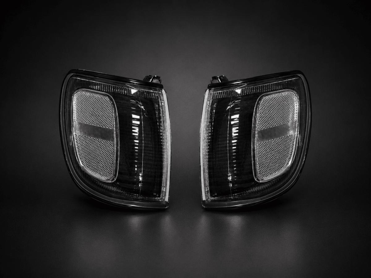 3rd Generation 4Runner Black & Clear Corner Lights | headlights | Desert Wolf Retrofits
